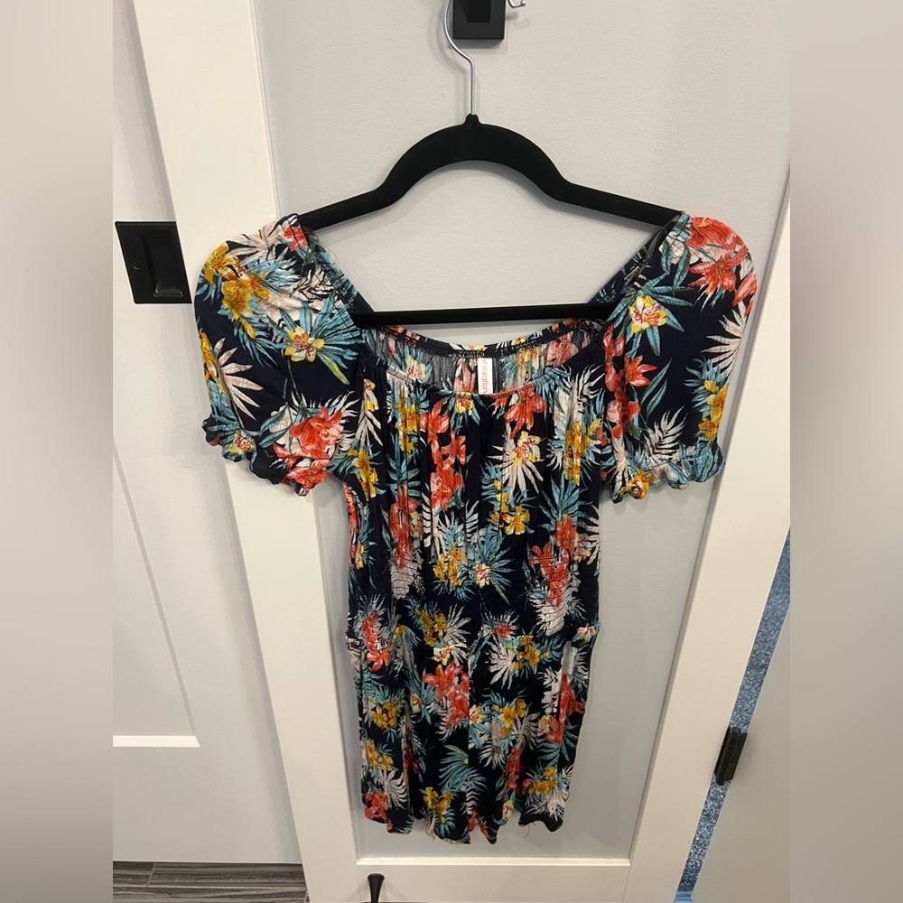 Floral Print Women's Romper
